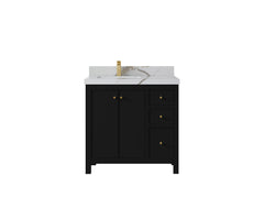 Chicago 36 in. W x 22 in. D Left Offset Sink Bathroom Vanity - photo 15