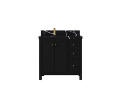 Chicago 36 in. W x 22 in. D Left Offset Sink Bathroom Vanity - photo 9