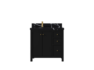 Chicago 36 in. W x 22 in. D Left Offset Sink Bathroom Vanity - Willow Bath and Vanity
