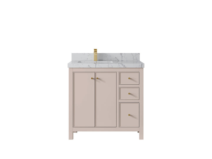 Chicago 36 in. W x 22 in. D Left Offset Sink Bathroom Vanity - photo 43
