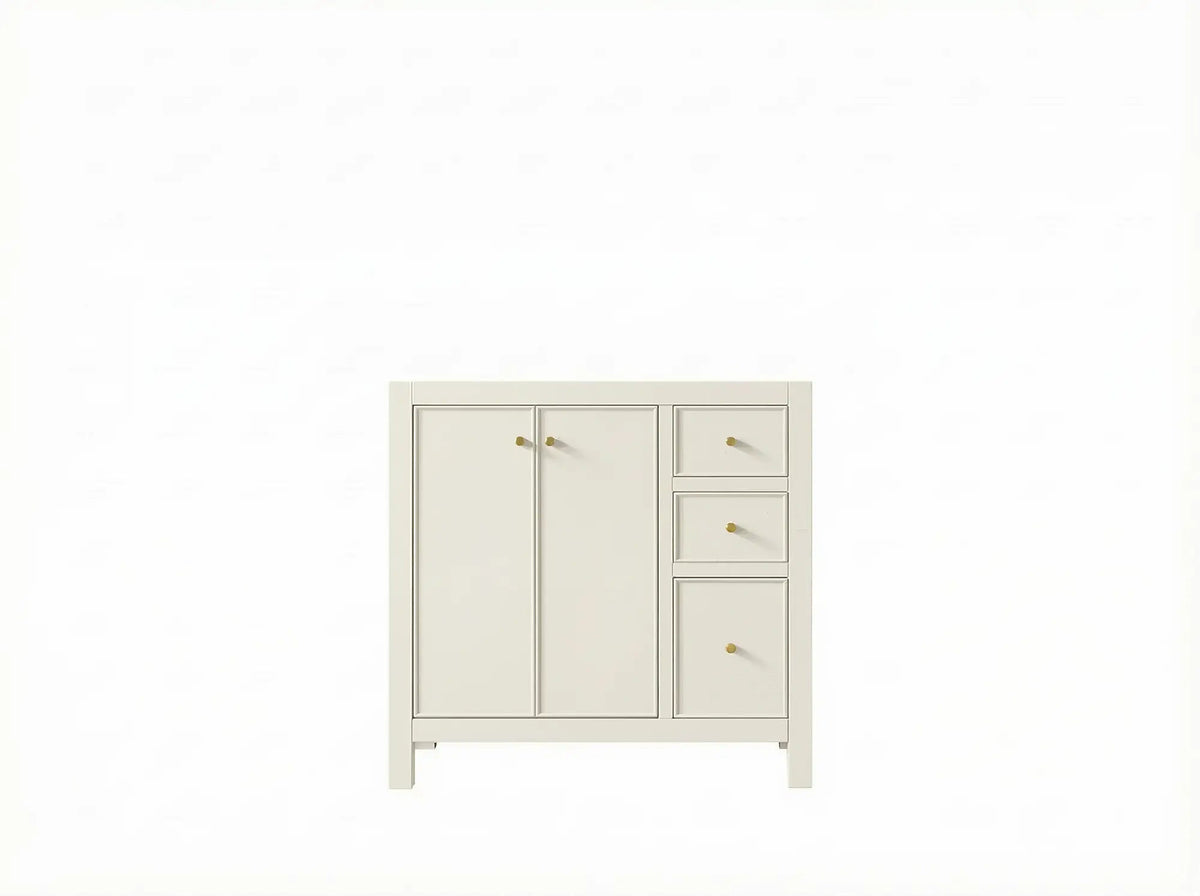 Chicago 36 in. W x 22 in. D Left Offset Sink Bathroom Vanity - Willow Bath and Vanity