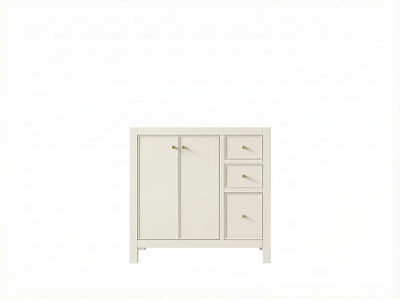 Chicago 36 in. W x 22 in. D Left Offset Sink Bathroom Vanity - Willow Bath and Vanity