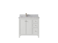 Chicago 36 in. W x 22 in. D Left Offset Sink Bathroom Vanity - photo 33