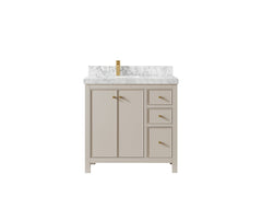 Chicago 36 in. W x 22 in. D Left Offset Sink Bathroom Vanity - photo 11