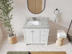 Chicago 36 in. W x 22 in. D Left Offset Sink Bathroom Vanity - photo 42