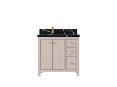 Chicago 36 in. W x 22 in. D Left Offset Sink Bathroom Vanity - photo 9