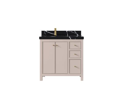 Chicago 36 in. W x 22 in. D Left Offset Sink Bathroom Vanity - Willow Bath and Vanity