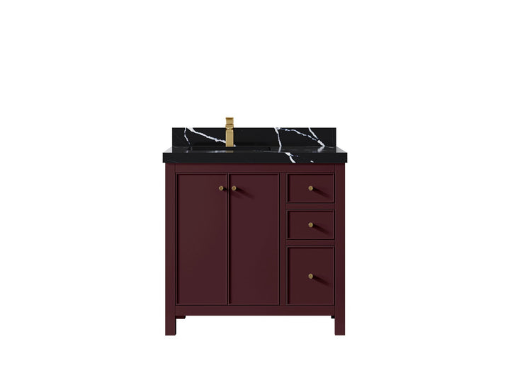 Chicago 36 in. W x 22 in. D Left Offset Sink Bathroom Vanity - photo 14