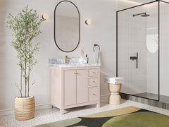 Chicago 36 in. W x 22 in. D Left Offset Sink Bathroom Vanity - photo 2