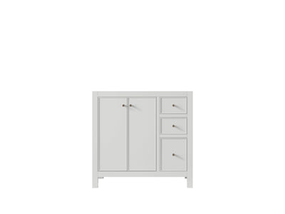 Chicago 36 in. W x 22 in. D Left Offset Sink Bathroom Vanity - Willow Bath and Vanity