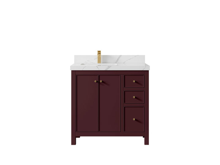 Chicago 36 in. W x 22 in. D Left Offset Sink Bathroom Vanity - photo 18