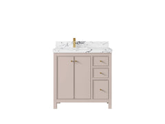 Chicago 36 in. W x 22 in. D Left Offset Sink Bathroom Vanity - photo 41