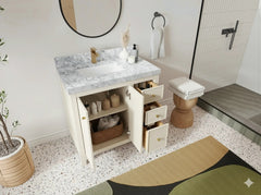 Chicago 36 in. W x 22 in. D Left Offset Sink Bathroom Vanity - photo 2