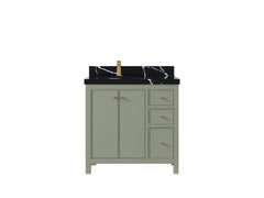 Chicago 36 in. W x 22 in. D Left Offset Sink Bathroom Vanity - photo 9
