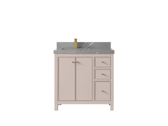 Chicago 36 in. W x 22 in. D Left Offset Sink Bathroom Vanity - photo 35