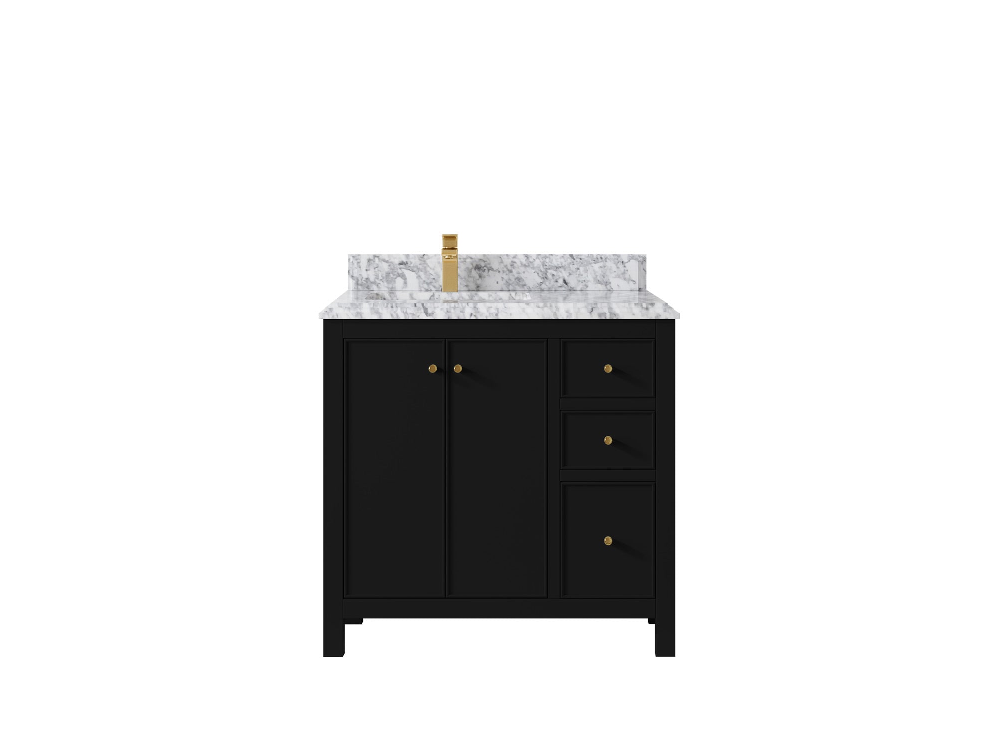 Chicago 36 in. W x 22 in. D Left Offset Sink Bathroom Vanity - Willow Bath and Vanity