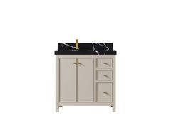 Chicago 36 in. W x 22 in. D Left Offset Sink Bathroom Vanity - photo 9
