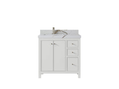 Chicago 36 in. W x 22 in. D Left Offset Sink Bathroom Vanity - photo 17