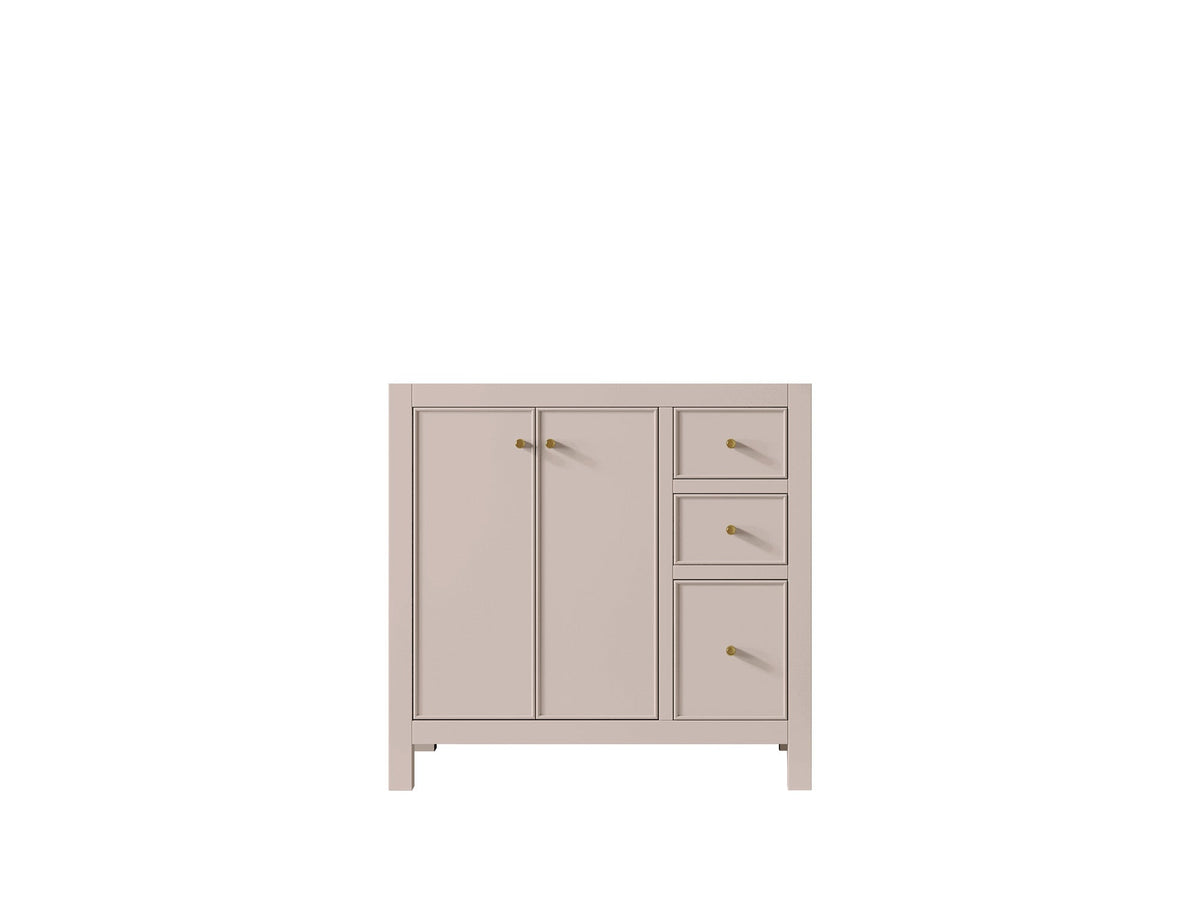 Chicago 36 in. W x 22 in. D Left Offset Sink Bathroom Vanity - Willow Bath and Vanity