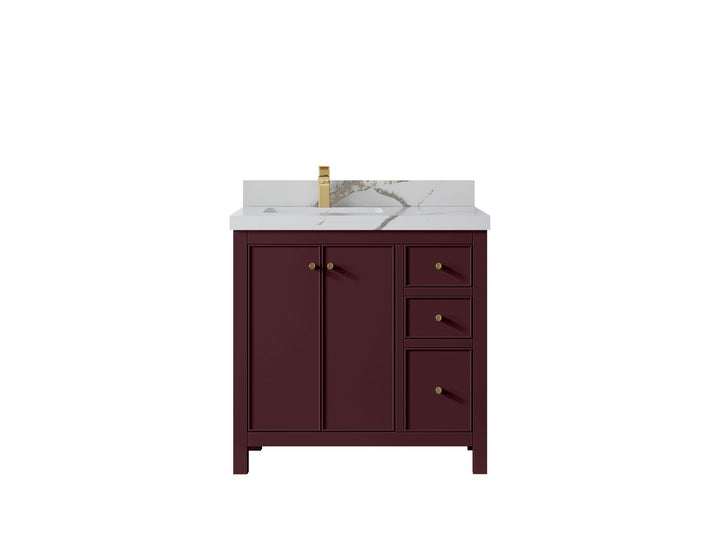 Chicago 36 in. W x 22 in. D Left Offset Sink Bathroom Vanity - photo 16
