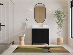 Chicago 36 in. W x 22 in. D Left Offset Sink Bathroom Vanity - photo 4
