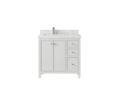 Chicago 36 in. W x 22 in. D Left Offset Sink Bathroom Vanity - photo 21