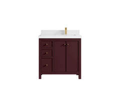 Chicago 36 in. W x 22 in. D Right Offset Sink Bathroom Vanity - photo 19