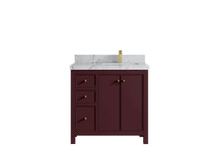 Chicago 36 in. W x 22 in. D Right Offset Sink Bathroom Vanity - photo 17