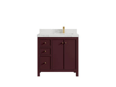 Chicago 36 in. W x 22 in. D Right Offset Sink Bathroom Vanity - photo 27