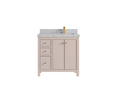 Chicago 36 in. W x 22 in. D Right Offset Sink Bathroom Vanity - photo 33