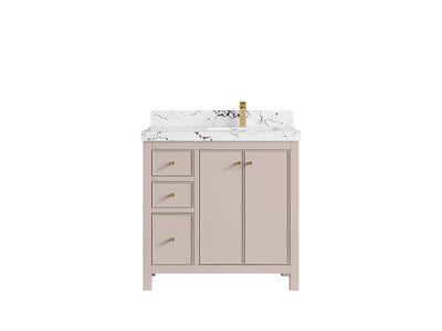 Chicago 36 in. W x 22 in. D Right Offset Sink Bathroom Vanity - Willow Bath and Vanity