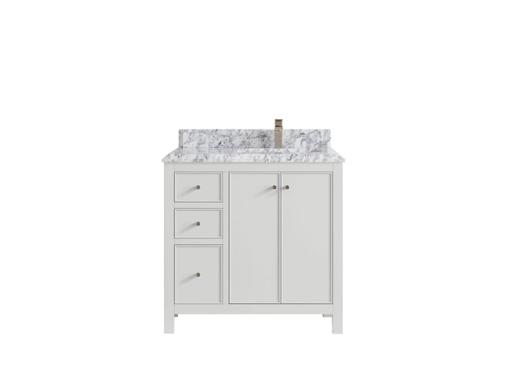 Chicago 36 in. W x 22 in. D Right Offset Sink Bathroom Vanity - photo 22