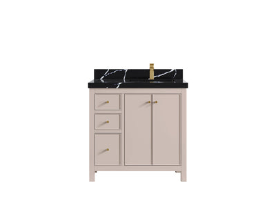 Chicago 36 in. W x 22 in. D Right Offset Sink Bathroom Vanity - Willow Bath and Vanity