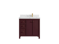 Chicago 36 in. W x 22 in. D Right Offset Sink Bathroom Vanity - photo 25