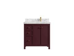 Chicago 36 in. W x 22 in. D Right Offset Sink Bathroom Vanity - photo 33