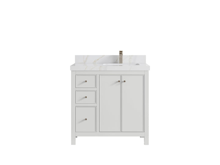 Chicago 36 in. W x 22 in. D Right Offset Sink Bathroom Vanity - photo 20