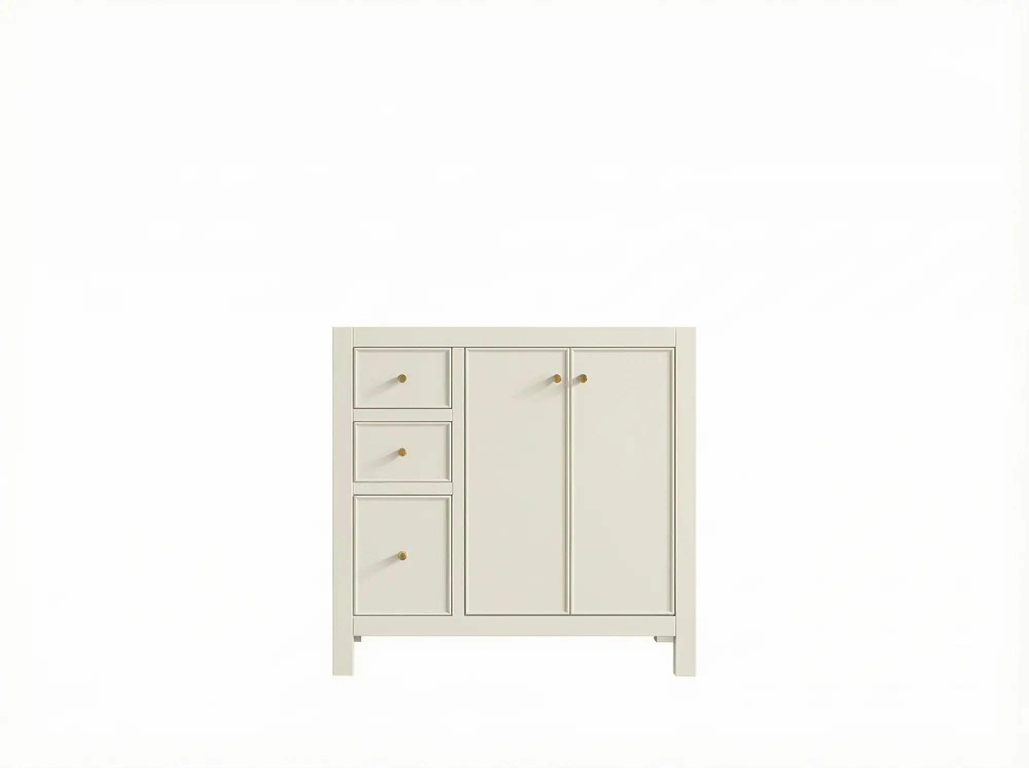 Chicago 36 in. W x 22 in. D Right Offset Sink Bathroom Vanity - Willow Bath and Vanity