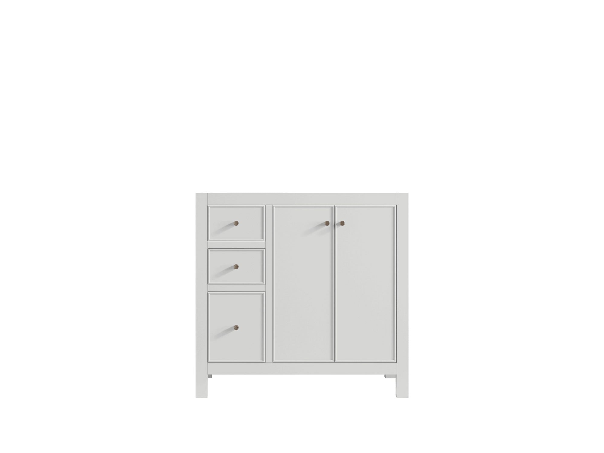 Chicago 36 in. W x 22 in. D Right Offset Sink Bathroom Vanity - Willow Bath and Vanity