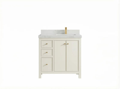 Chicago 36 in. W x 22 in. D Right Offset Sink Bathroom Vanity - Willow Bath and Vanity