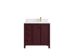 Chicago 36 in. W x 22 in. D Right Offset Sink Bathroom Vanity - photo 41