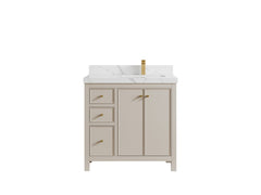 Chicago 36 in. W x 22 in. D Right Offset Sink Bathroom Vanity - photo 17