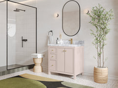 Chicago 36 in. W x 22 in. D Right Offset Sink Bathroom Vanity - photo 3