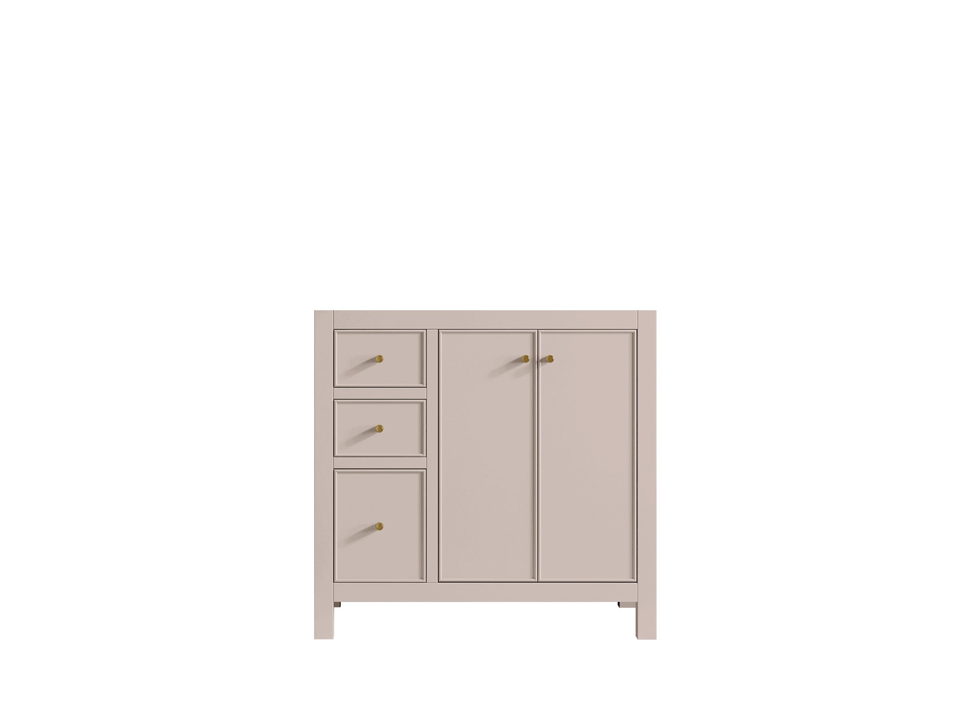 Chicago 36 in. W x 22 in. D Right Offset Sink Bathroom Vanity - Willow Bath and Vanity