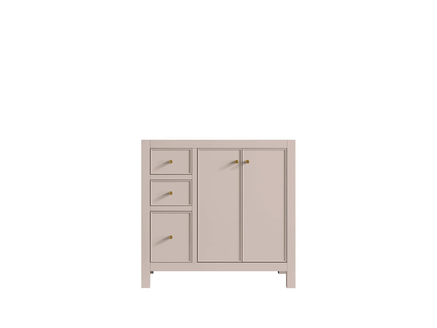 Chicago 36 in. W x 22 in. D Right Offset Sink Vanity Cabinet