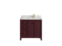Chicago 36 in. W x 22 in. D Right Offset Sink Bathroom Vanity - photo 13