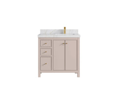Chicago 36 in. W x 22 in. D Right Offset Sink Bathroom Vanity - photo 23