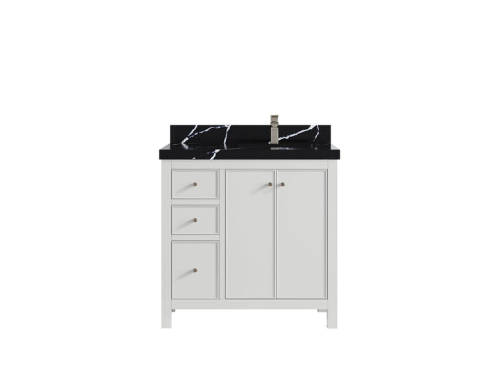 Chicago 36 in. W x 22 in. D Right Offset Sink Bathroom Vanity - photo 8
