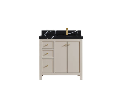Chicago 36 in. W x 22 in. D Right Offset Sink Bathroom Vanity - Willow Bath and Vanity