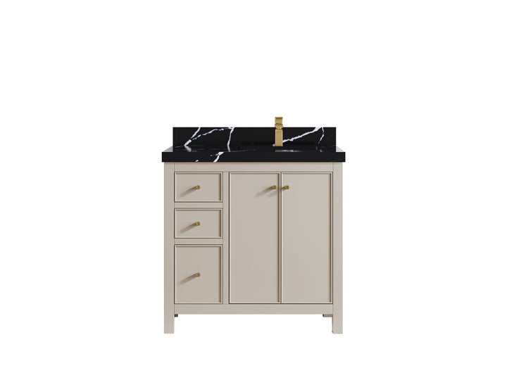 Chicago 36 in. W x 22 in. D Right Offset Sink Bathroom Vanity - photo 9