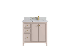 Chicago 36 in. W x 22 in. D Right Offset Sink Bathroom Vanity - photo 15